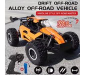 2WD 1:16 RC Car 2.4G Off Road Coches de control remoto Radio Buggy Camión Carreras Escalada Drift con luces LED Niños Niño Juguetes Regalo negro