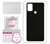 apgo Protective Skin Sticker for the back compatible with LG W41, Wrap Film, Foil, Vinyl - Pattern Matrix