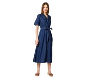 Vestido midi de mezclilla con botones para mujer de Dorothy Perkins 14 UK