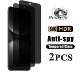 2 protectores de pantalla de vidrio templado antiespía para Huawei Nova 12 Lite 11 SE 11i 8i 7i 5T Y9 Prime 2019 Y8P Y7P Y6P Y8S Huawei P20 Lite puro