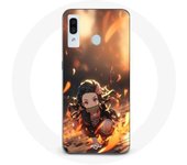 Coque Maniacase pour Samsung Galaxy A40 Demon Slayer Nezuko 3D art anime Manga