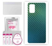 apgo Protective Skin Sticker for the back compatible with OnePlus 8T+ 5G, Wrap Film, Foil, Vinyl - Pattern Carbon Chameleon CAKA1