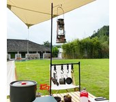 Utensilios de cocina plegables y ligeros para acampar, estante colgante, herramienta portátil para barbacoa al aire libre, almacenamiento de ropa Type 6