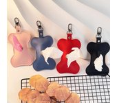 Dispensador de bolsas de basura para perros con cierre de cremallera y soporte para bolsas de excrementos de mascotas con gancho, organizador portátil de bolsas de basura para exteriores color rosa
