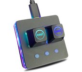 ¡Mini teclado mecánico para juegos de 2 teclas, teclado con cable portátil programable macro con retroiluminación LED RGB e interfaz OSU roja! intercambio en caliente