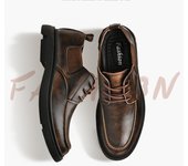 Zapatos Casuales de Piel para Hombre Derbyes 39 negro