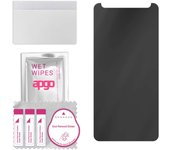 apgo Privacy Matte Hybrid protective glass compatible with Wiko Y61, flexible nano glass, great replacement for tempered glass, scratch-resistant, ful