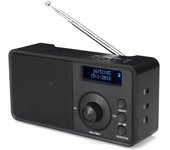 Radio digital portátil DAB + Altavoz estéreo inalámbrico Bluetooth Pantalla LCD Auriculares para exteriores Compatible con despertador FM AUX