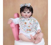 BZDOLL 48CM 3D textura de mármol piel venas visibles silicona suave Reborn Baby Doll juguete para niña 19 pulgadas cuerpo de tela niño vestir Boneca 48cm 3D-paint Skin Doll