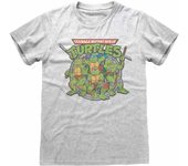Teenage Mutant Ninja Turtles Unisex Adulto Retro Camiseta M gris