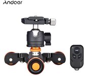Plataforma rodante de vídeo para cámara motorizada inalámbrica L4 PRO para Canon Nikon Sony negro