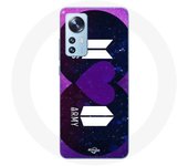 Coque pour Xiaomi Mi 12 / 12X Bangtan Sonyeondan Logo BTS Et Logo ARMY I Purple You