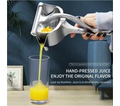 Exprimidor de limón multifuncional, exprimidor manual de mano, exprimidor de frutas manual de metal, exprimidor de cítricos, utensilios de cocina, aparatos plata