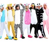 Kigurumi unicornio Panda dibujos animados pijamas de franela mujeres hombres ropa de dormir monos monos disfraces de Cosplay de animales m