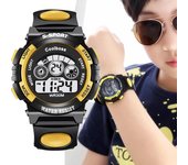 Relojes para niños, reloj de pulsera deportivo Digital para niños, niñas, correa de silicona, resistente al agua, reloj Simple de esfera grande a la moda rojo