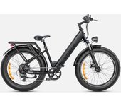 Bicicleta eléctrica ENGWE E26 ST con motor potente de 250 W, batería de litio de 48 V y 16 Ah, hidráulica, neumáticos anchos de 26 x 4 pulgadas. E26 ST black