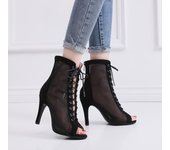 Tacones para exteriores, tacones altos sexis de aguja para mujer, zapatos de baile latino, botas de stripper de verano para mujer, fiesta latina, salón de baile 35