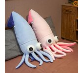 Peluche de calamar grande, juguete de simulación de calamar, muñeca de trapo de animal marino. 90cm0.95kg azul