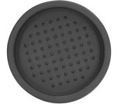 Tapete redondo de silicona para café, suave, resistente al calor, portátil, para el hogar, color negro
