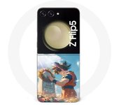 Coque Samsung Galaxy Z Flip5 Akira Toriyama Son Goku Tombe