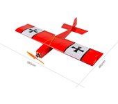 Dancing Wings Hobby R03 STICK-06 Avión 580mm Envergadura Balsa Madera DIY Avión eléctrico RC Flying KIT Type