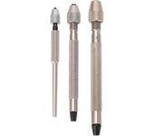 Juego de 3 brocas de mano con tornillo de banco de aleación de aluminio antideslizantes, herramienta de reparación de relojes