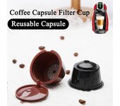 1/6 cápsulas de café rellenables con filtro para Nescafé Dolce Gusto, rellenables, cestas de filtro, colador, cafetera, crema 1 PC negro
