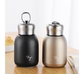 Mini termos de café de 300 ml, modernos y de acero inoxidable, portátiles, para viaje rosa brillante