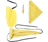 Kit de cuidado de limpieza para saxofón, 3 uds., paño de limpieza + cepillo para boquilla, herramienta de mantenimiento de instrumentos musicales