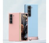 Funda de plástico mate 2 en 1 para Samsung Galaxy Z Fold SE Special 6 W25 ZFoldSE Fold6 con marco antihuellas For Galaxy W25 negro
