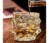 1/2/4 piezas de vasos de whisky de vidrio con fondo grueso y pesado, vasos de bourbon de cristal sintético, vasos de whisky retorcidos, vasos para la noche del póquer 1pc