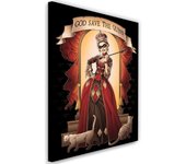 Cuadros en Lienzo Cómic de Harley Quinn 40x60 rojo