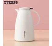 Hervidor de preservación del calor Hervidor de preservación del calor de gran capacidad Taza de preservación del calor grande para el hogar Botella de agua caliente para dormitorio de estudiantes 1L blanco