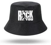 Te Vamos a Rock Imprimir Queen Rock Band Hombres Mujeres Sombrero De Pescador Al Aire Libre Panamá Gorra De Pesca Sombrero De Pescador Mujer Harajuku Sombrero De Pesca 55-60cm