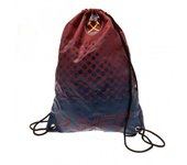 West Ham United FC Fade Design Bolsa de deporte con cordón 44 x 33cm rojo/azul oscuro