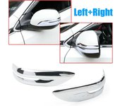 Par de cubiertas de rayas para espejo retrovisor lateral, embellecedor cromado para Honda CR-V CRV 2017-2022