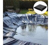 Revestimiento para estanques Membrana protectora flexible y fácil de cortar para piscinas Contrapiso resistente al desgarro de larga duración para estanques de peces Fuentes de cascada Jardines acuáticos negro