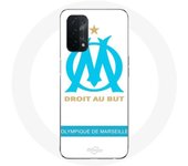 Coque pour Oppo A74 5G Olympique de Marseille Logo Fond Blanc