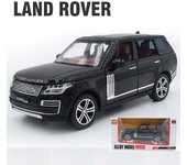 1:Modelo De Coche Land Rover Range Rover Suv A Escala 32, con Sonido De Simulación Y Luz, Adornos De Colección De Coches De Aleación, Regalos para Coches De Juguete para Niños 1/32- 16x6x5cm negro