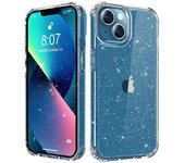 Fundas de teléfono con purpurina brillante en polvo para Iphone 14 12 13 11 Pro Max XR Xr Xs Max 14plus Pro Funda trasera suave transparente For iPhone XS color rosa