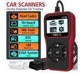 V100 Pantalla Digital Plug and Play Lector de Código OBD2 16 Pin OBD 2 Escáner Herramientas de Diagnóstico de Coche Universal