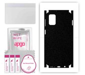 apgo Protective Skin Sticker for the back+sides compatible with Samsung Galaxy M31s, Full Wrap Film, Foil, Vinyl - Pattern Matte Black
