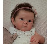 Muñeca de bebé recién nacida de silicona de cuerpo completo de 18 pulgadas, muñeca de bebé realista Bettie, muñeca de bebé recién nacida de piel pintada en 3D 18inch