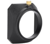 Parasol cuadrado de 49 mm para videocámara DV, filtro de lente de cámara de vídeo digital o rosca cilíndrica
