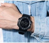 Reloj deportivo para exteriores, marca para hombre, relojes multifunción, reloj con alarma, reloj de moda para hombre, cronógrafo, 5 bares, resistente al agua, reloj digital para regalo azul