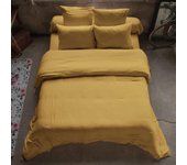 Housse de couette 240x260 cm en Gaze de coton Safran 240 x 260 cm amarillo