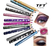 Moda larga duración impermeable brillo pigmento color delineador de ojos sombra de ojos maquillaje cosméticos 5