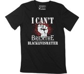 Camiseta ULTRABÁSICA para hombre I Can't Breathe Black Lives Matter BLM Movement Tee XS negro