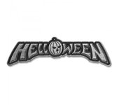 Insignia de relleno esmaltado con el logotipo de Helloween One Size plata