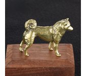 Estatuilla de cachorro bonita de latón Retro, estatua en miniatura para té, Animal, perro, colección de artesanías, adorno de escritorio de oficina, decoración del hogar, regalo para niños 1pcs